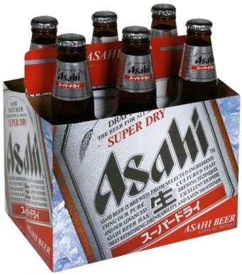 Asahi - Dry Draft Beer (6 pack bottles) (6 pack bottles)